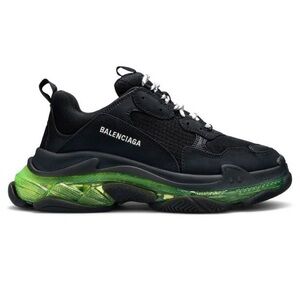 Balenciaga Triple S Men’s Sneaker Black Yellow Fluo Green Black Sneaker